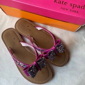 Kate Spade Icardia Glitter Flip Flops NWT